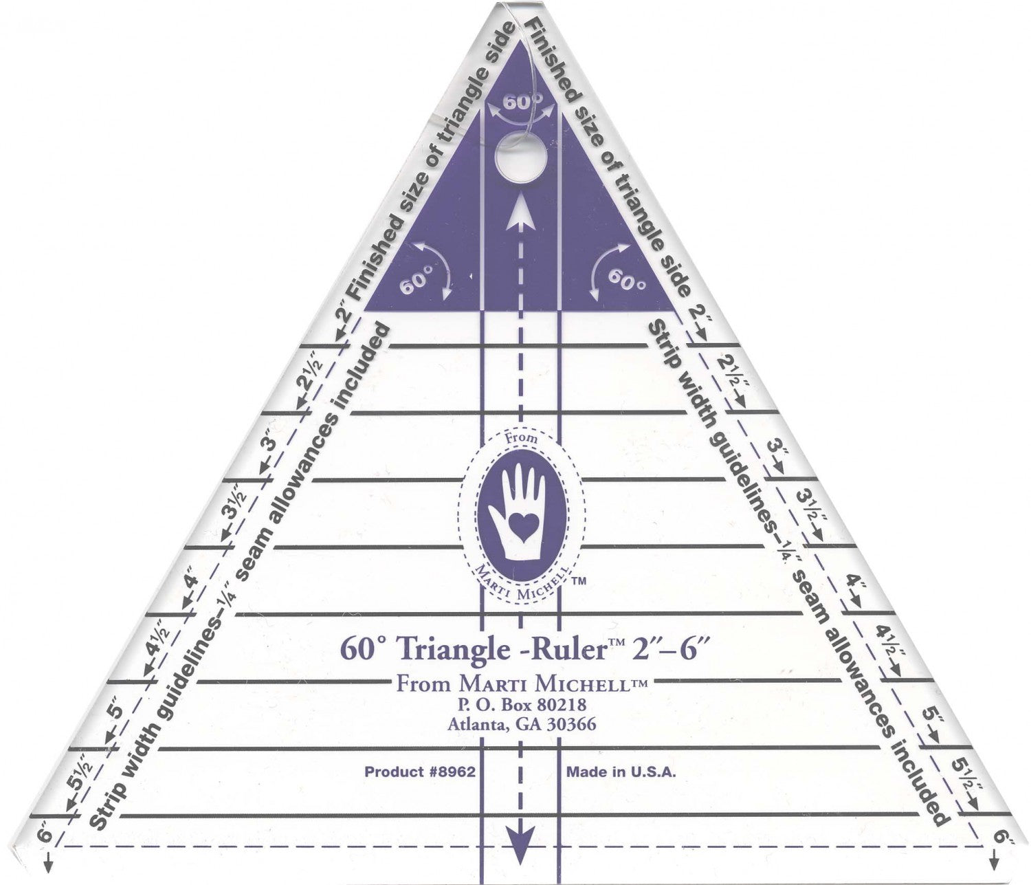 TrueCut Triangle Quilting Ruler