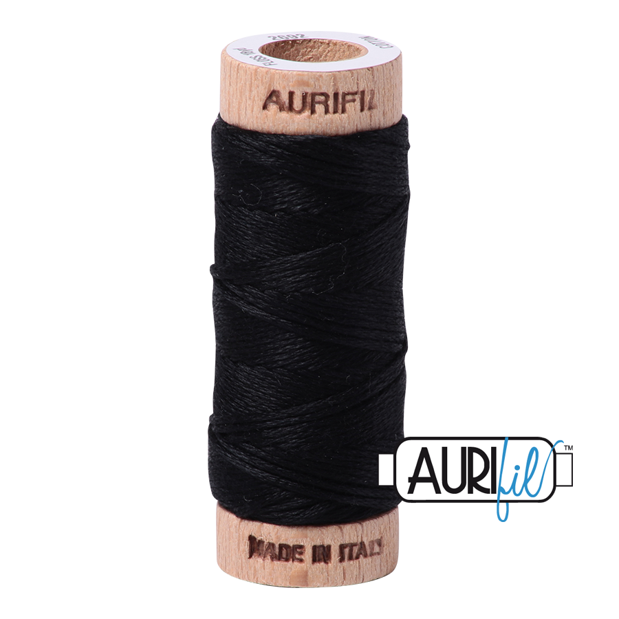 #2692 Black Aurifil Cotton Thread