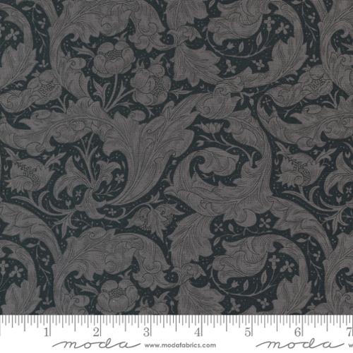 Ebony Suite - Bachelors Button Florals Leaf, Ebony - 8386-18