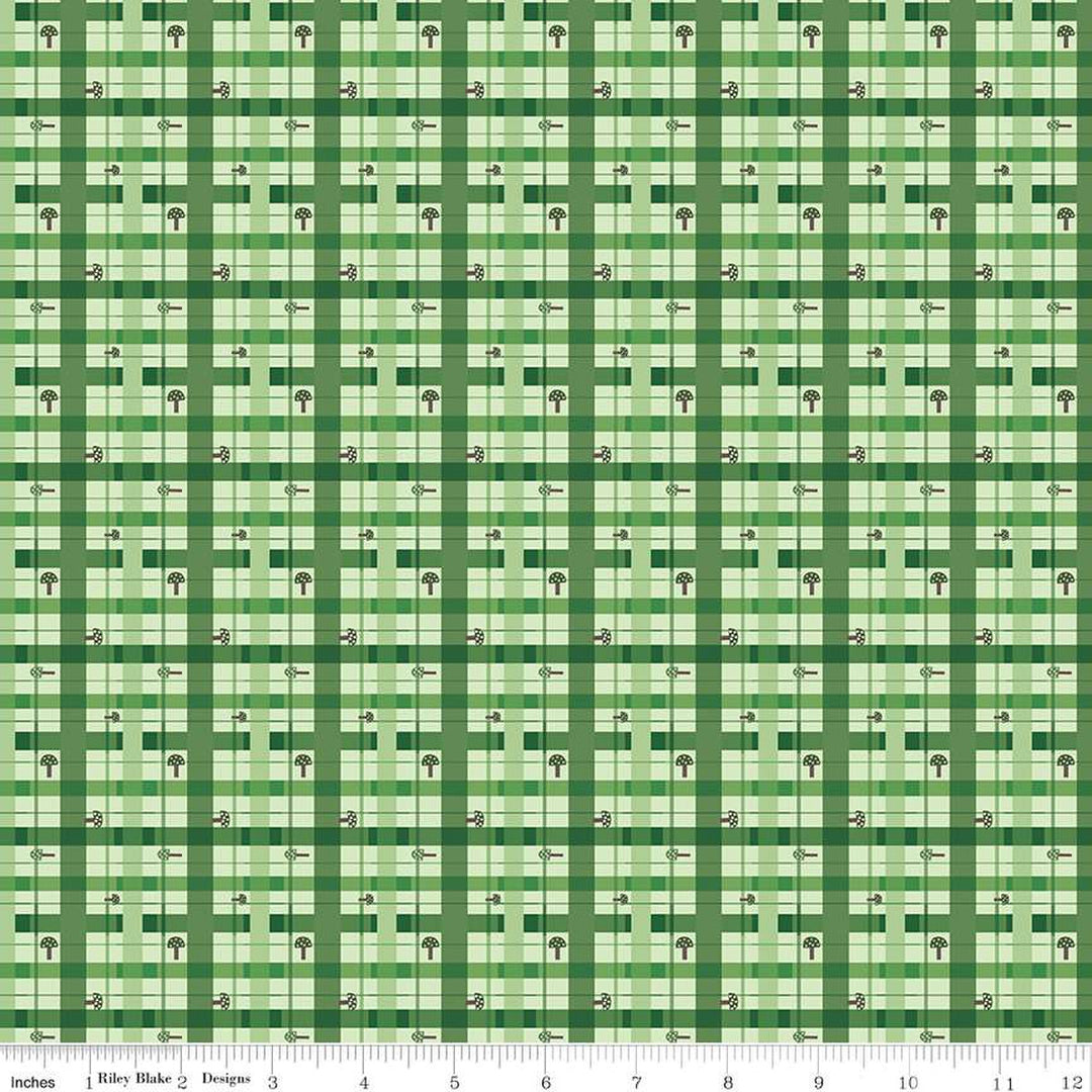 To Grandmother's House - Lumberjack Plaid, Green - C14374-GREEN