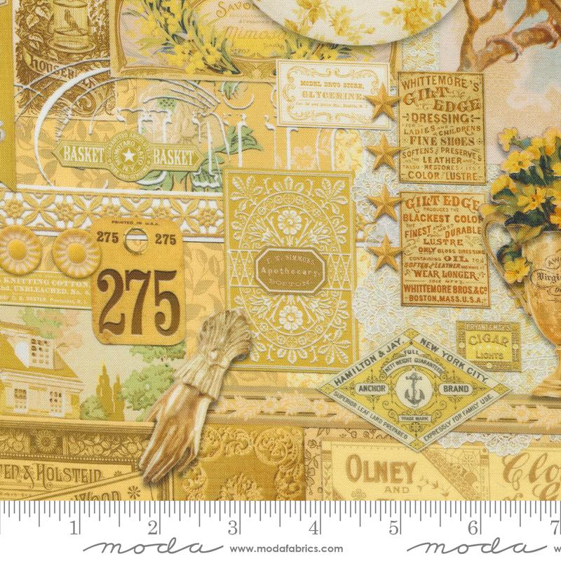 Curated In Color - Collage Patchwork, Yellow - 7460-14