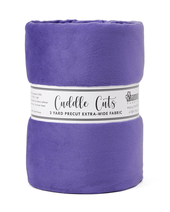 Classic Solid Cuddle - C390, Amethyst - 3yd cut