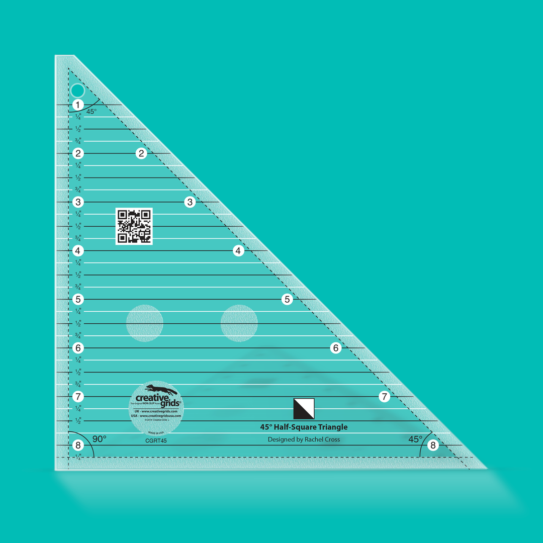 Creative Grids 45 degree Half-Square Triangle Ruler