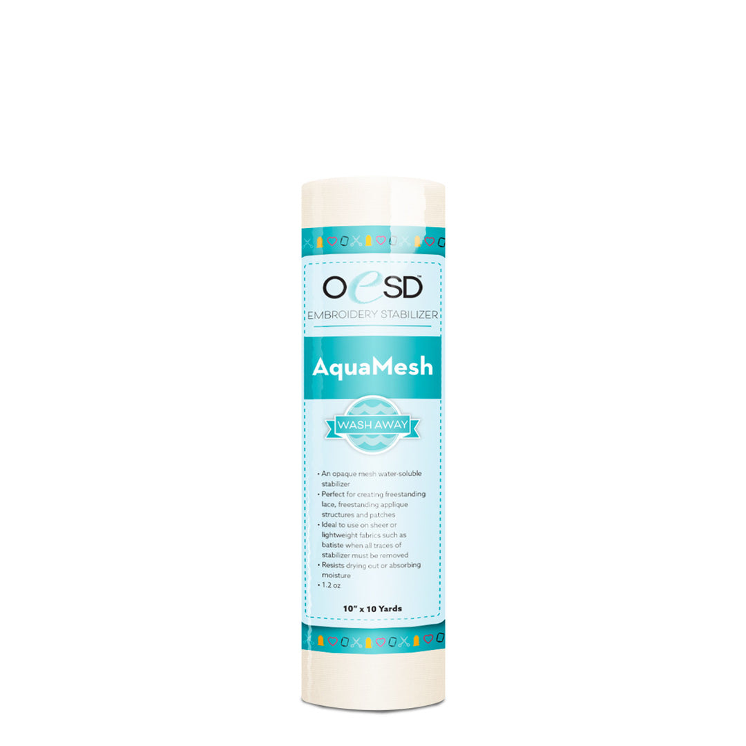 AquaMesh - Wash Away Stabilizer - 10" x 10 yards