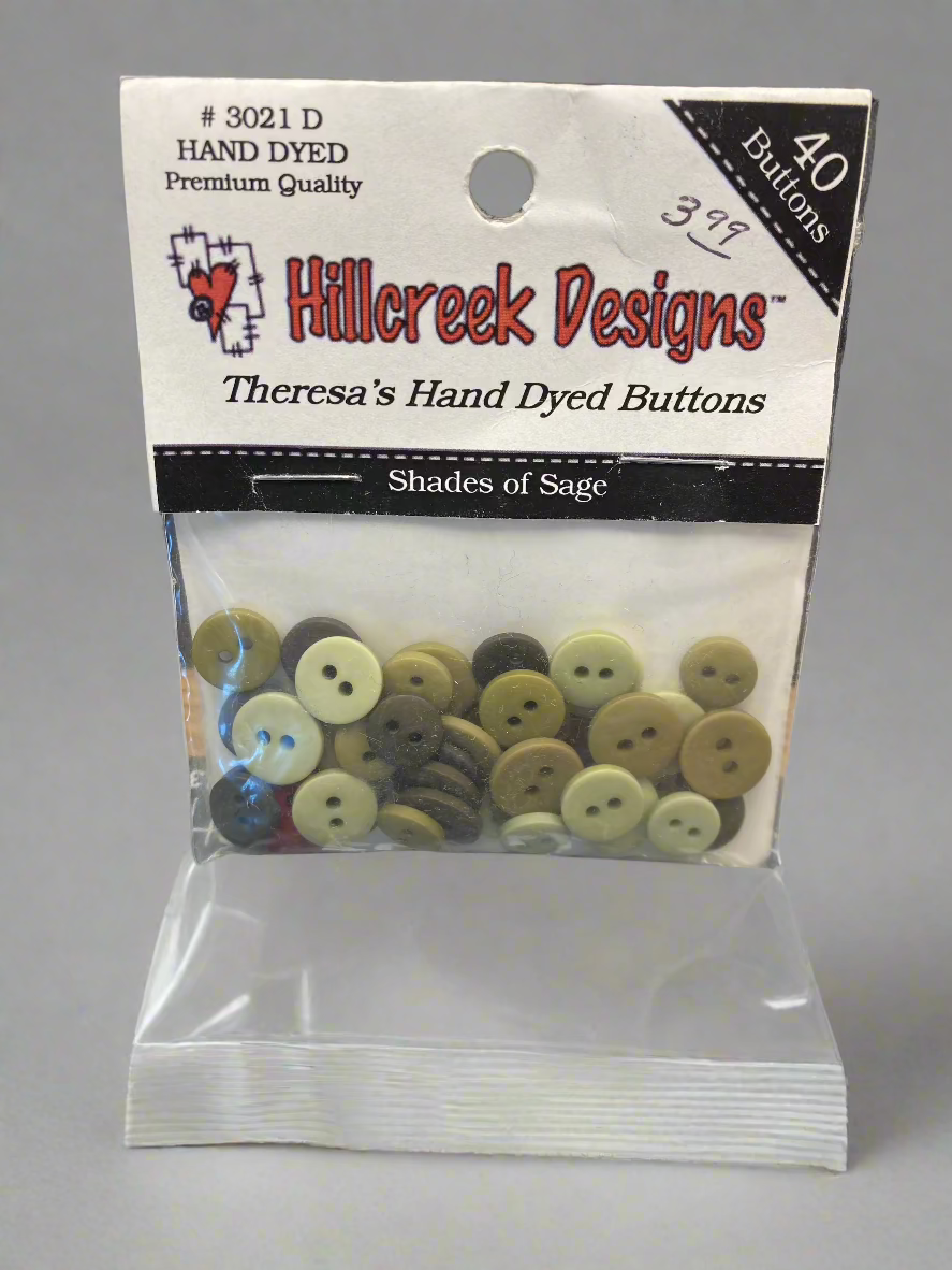 Hillcreek Designs - Shades of Sage Button Pack