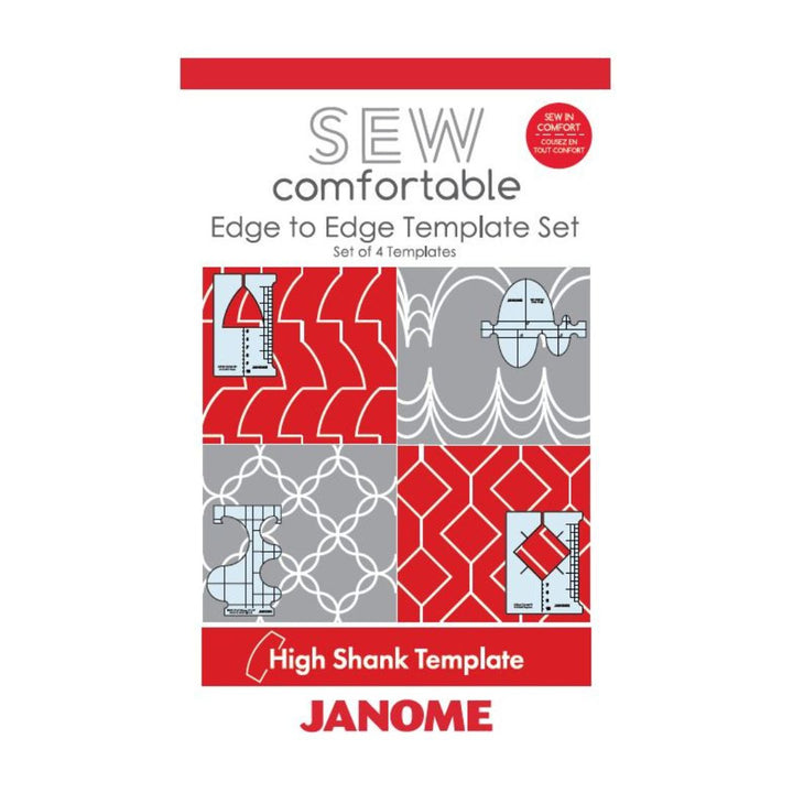 Janome Edge to Edge Template Set - Set of 4