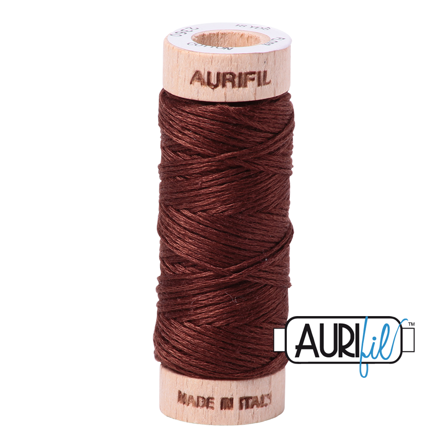 #2360 Chocolate Aurifil Cotton Thread