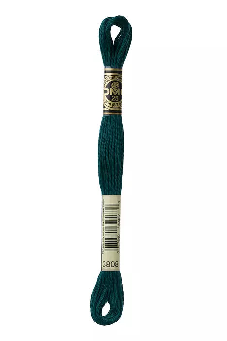 DMC 6 Strand Embroidery Floss - 3808 Mallard