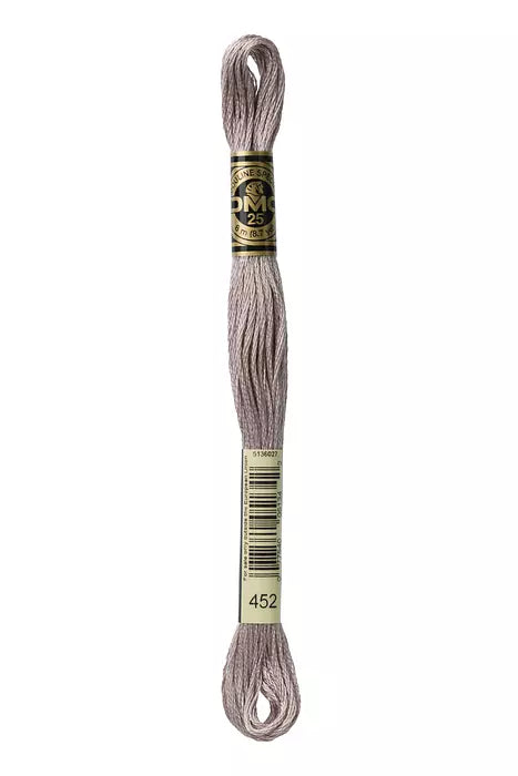 DMC 6 Strand Embroidery Floss - 370 Pigeon Gray