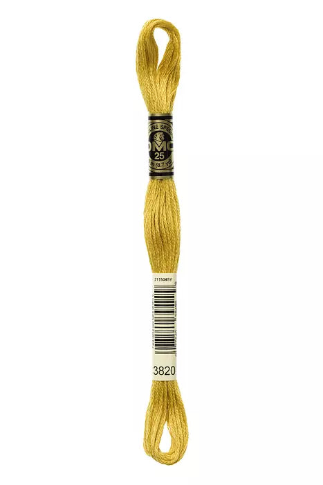 DMC 6 Strand Embroidery Floss - 3820 Sunshine