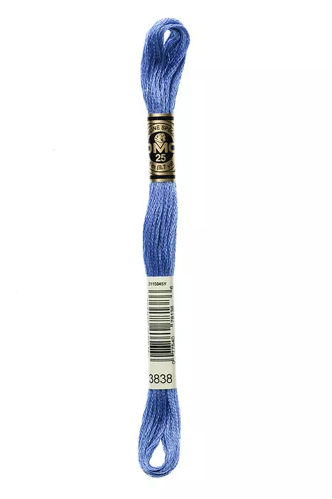 DMC 6 Strand Embroidery Floss - 3838 Thistle Blue