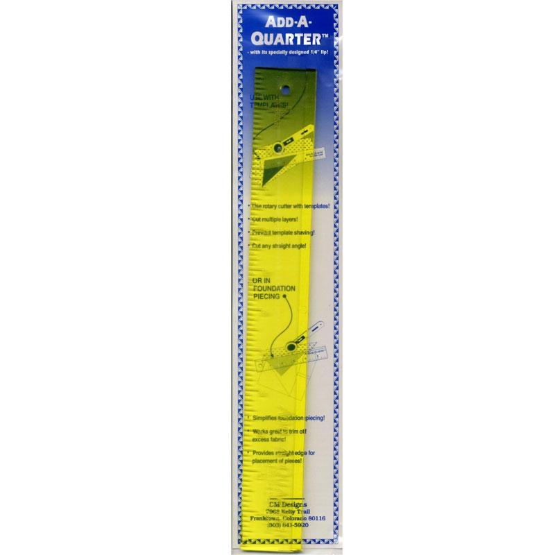 Add-A-Quarter Ruler 12 inch Plus - Quiltique