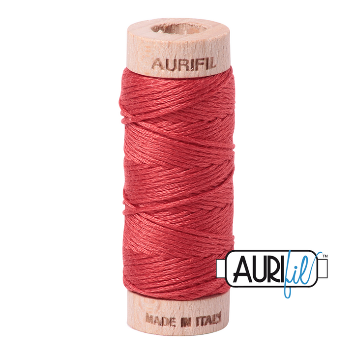 #2255 Dark Orange Red Aurifil Cotton Thread